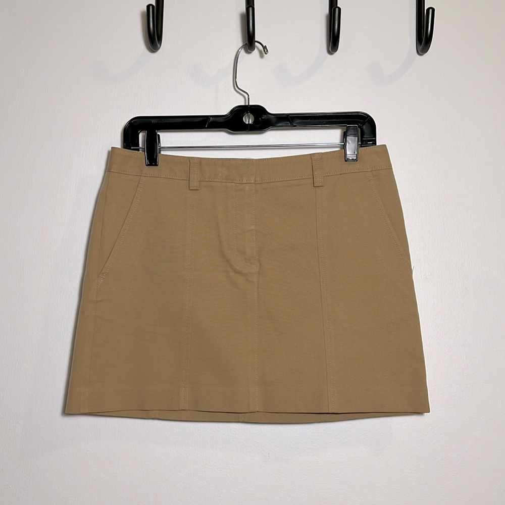 Theory Khaki Mini Skirt